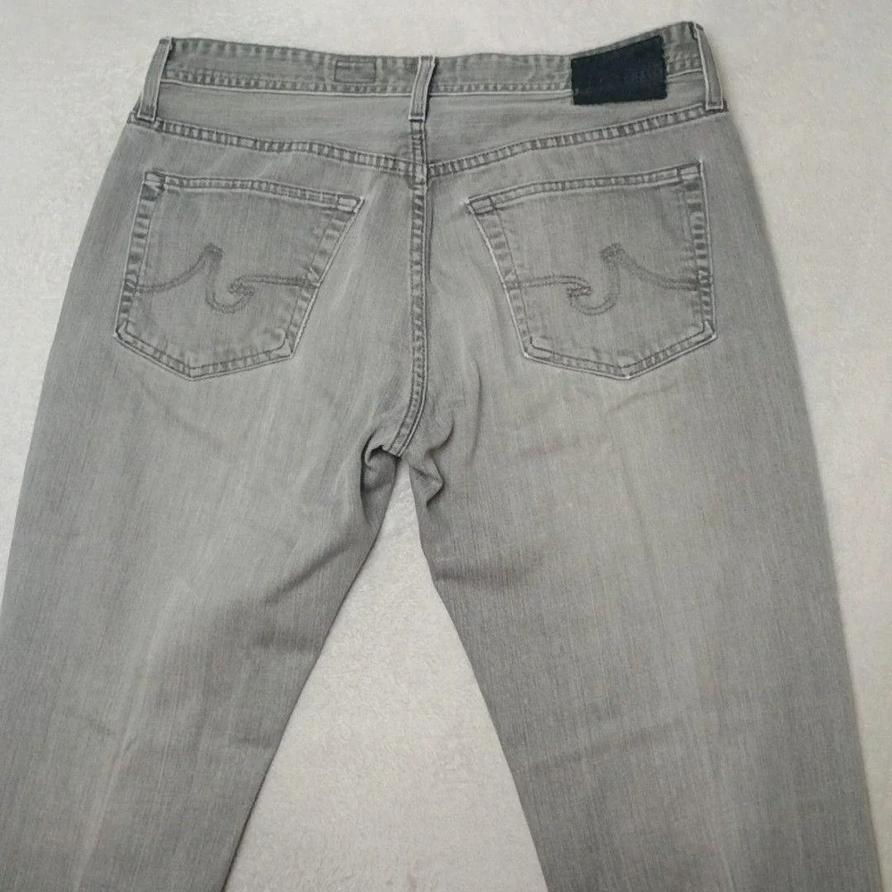 AG Adriano Goldschmied Jeans Mens 33x31 Gray The Graduate Slim Straight Wash USA